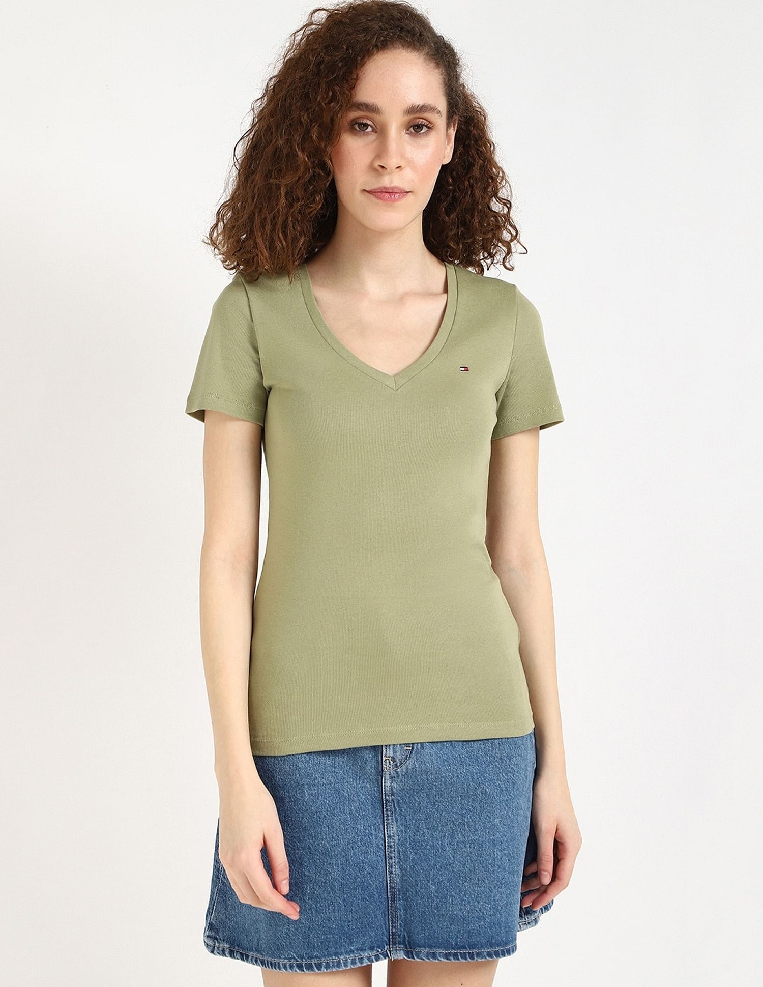 Tommy Hilfiger Solid Regular-Fit Cotton T-Shirt
