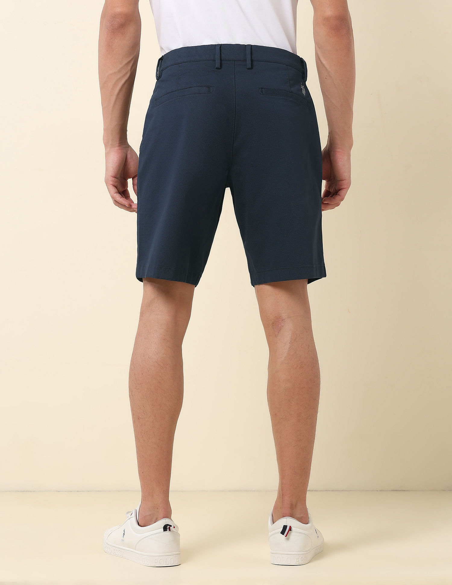 U.S. Polo Assn. Slim Fit Solid Chino Shorts