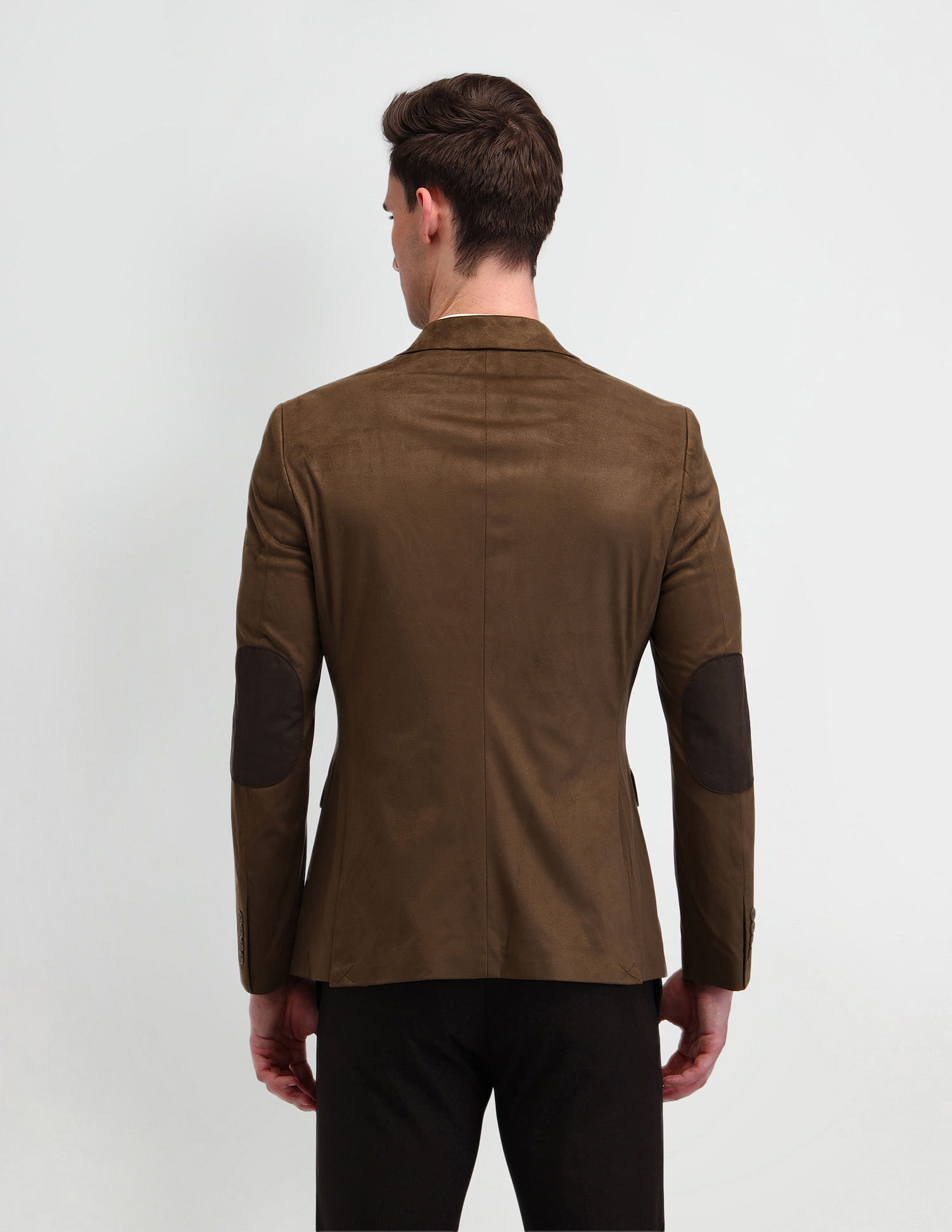 Arrow Zero Calorie Slim Fit Knitted Suede Blazer