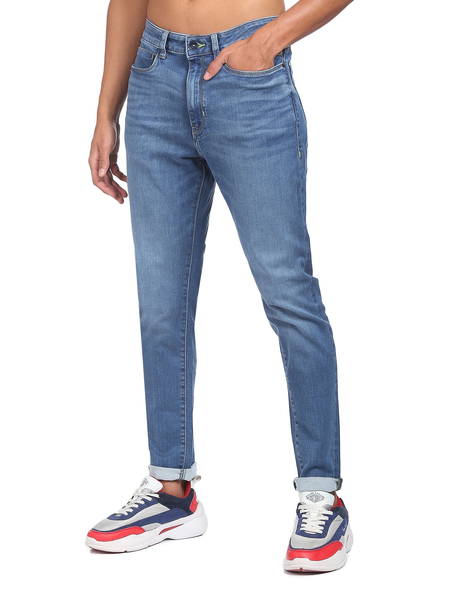 Flying Machine Stone Wash Billy Regular Fit F-Lite Jeans