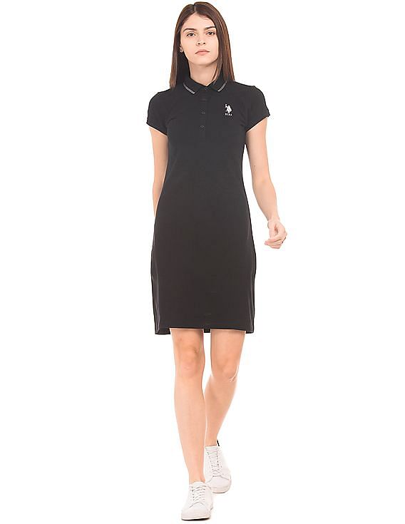 polo collar t shirt dress