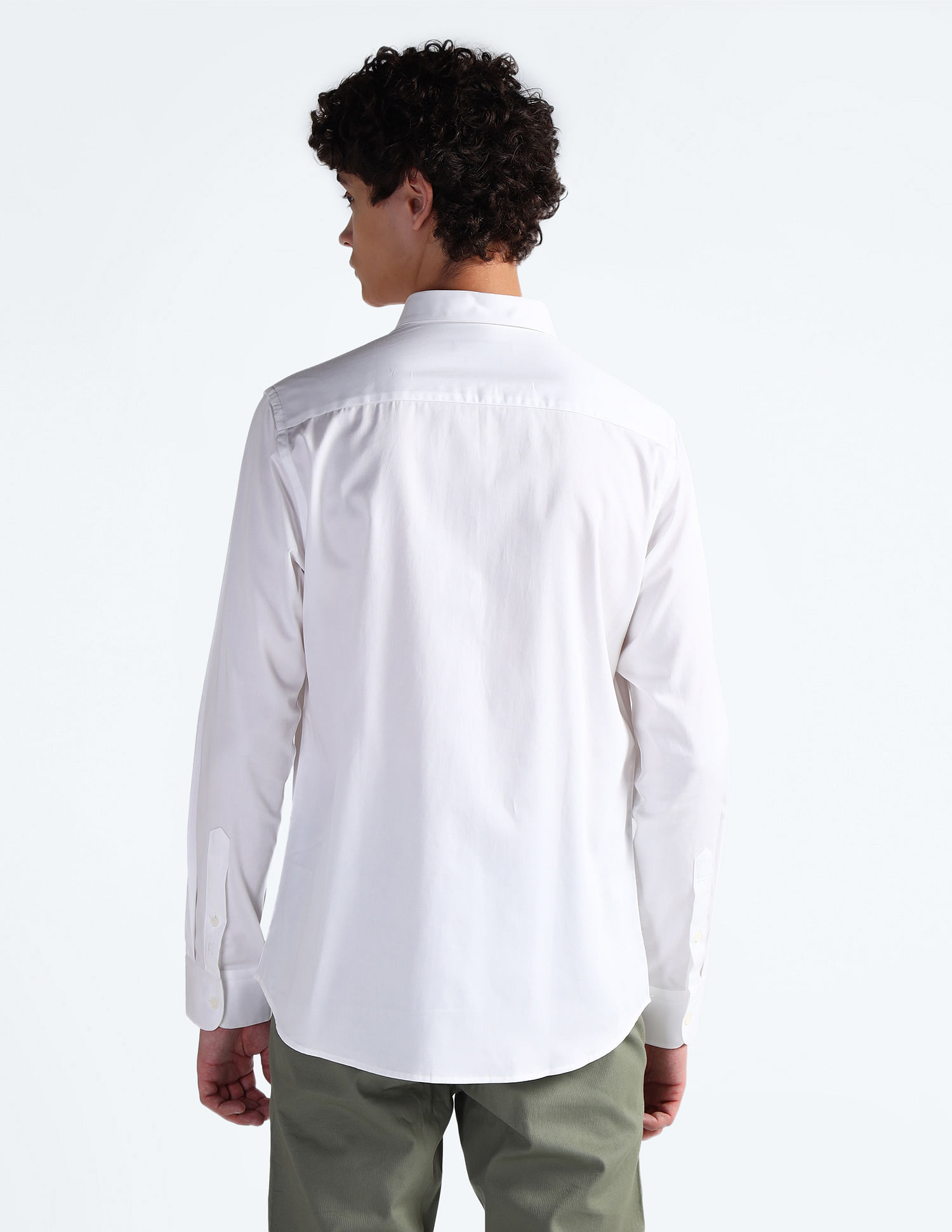 Flying Machine Sateen Cotton Slim Fit Shirt