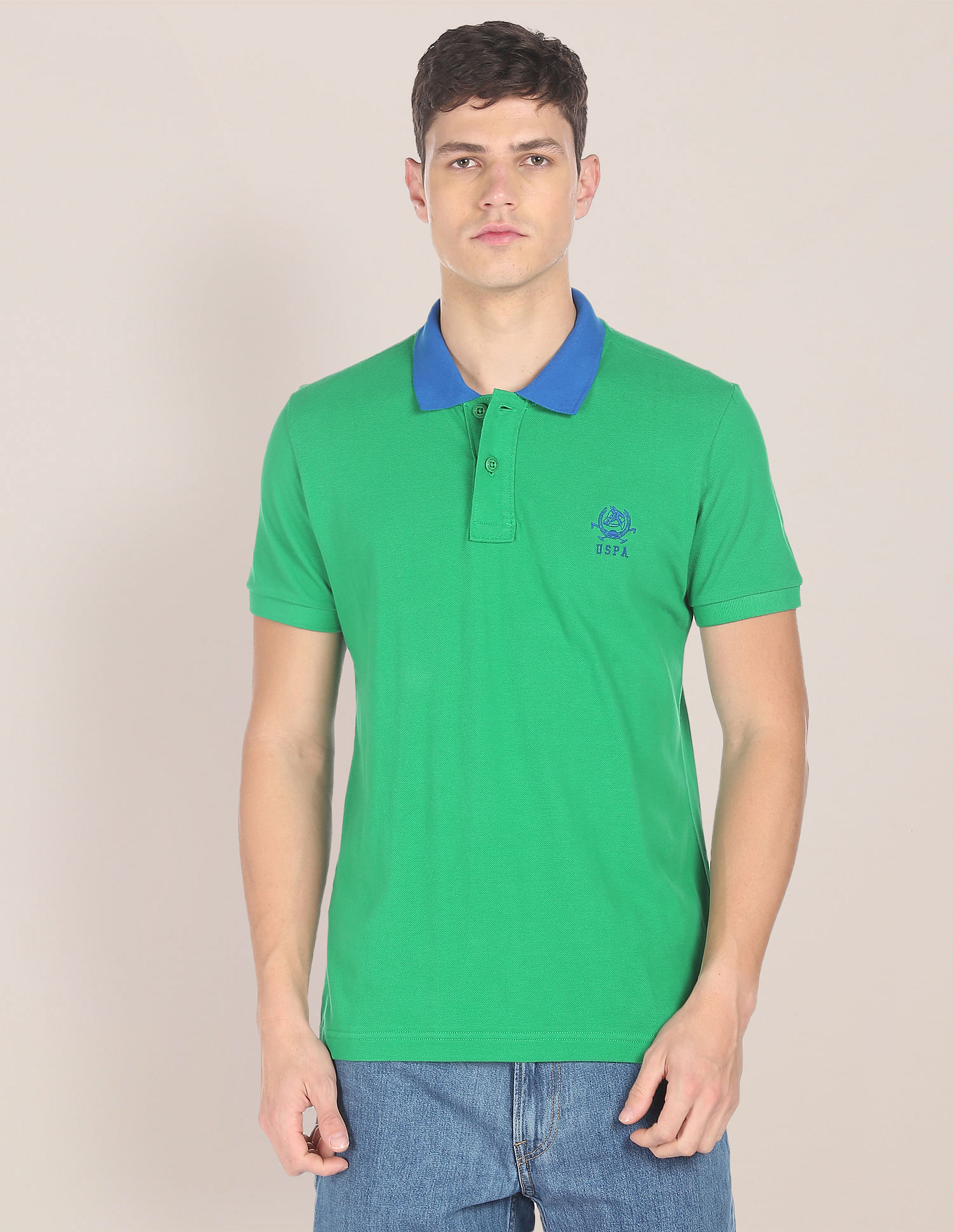 U.S. Polo Assn. Cotton Solid Polo Shirt