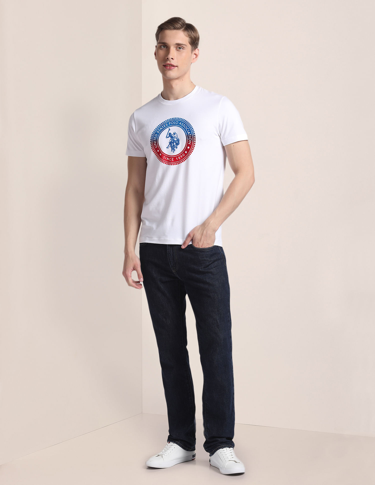 U.S. Polo Assn. Brand Print Slim T-Shirt