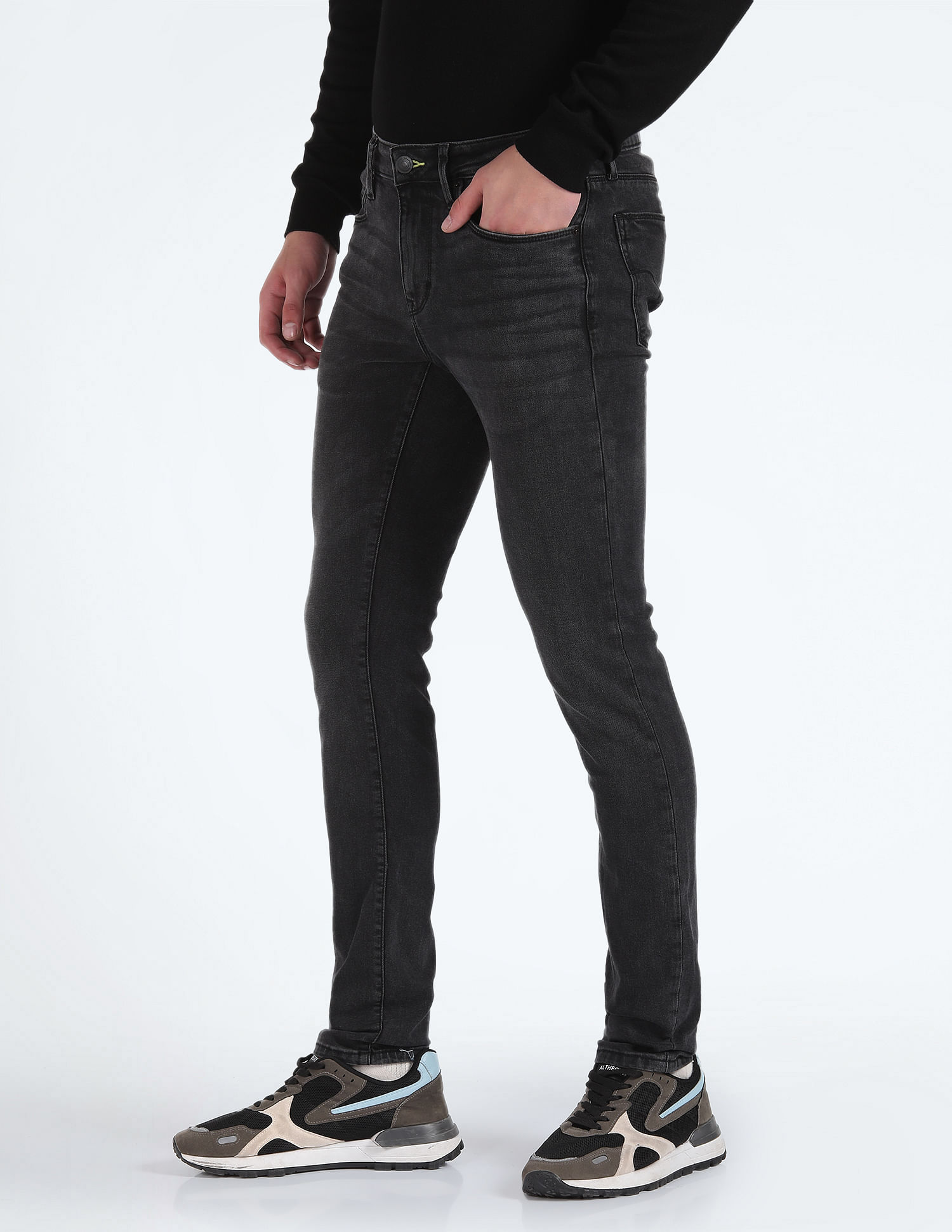 Flying Machine Super Skinny Fit Mid Rise Jeans