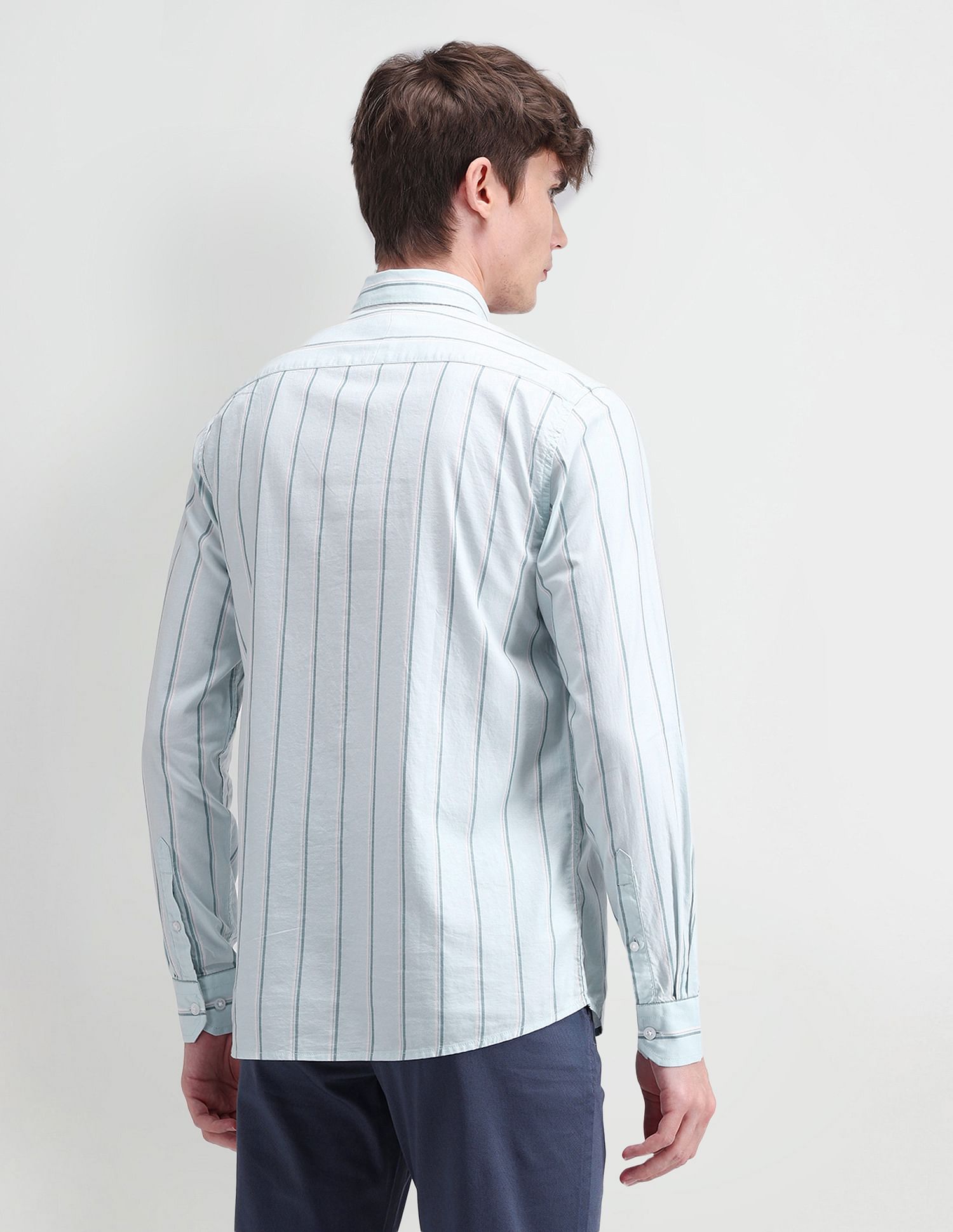 Arrow Sport Brooklyn Fit Vertical Striped Shirt
