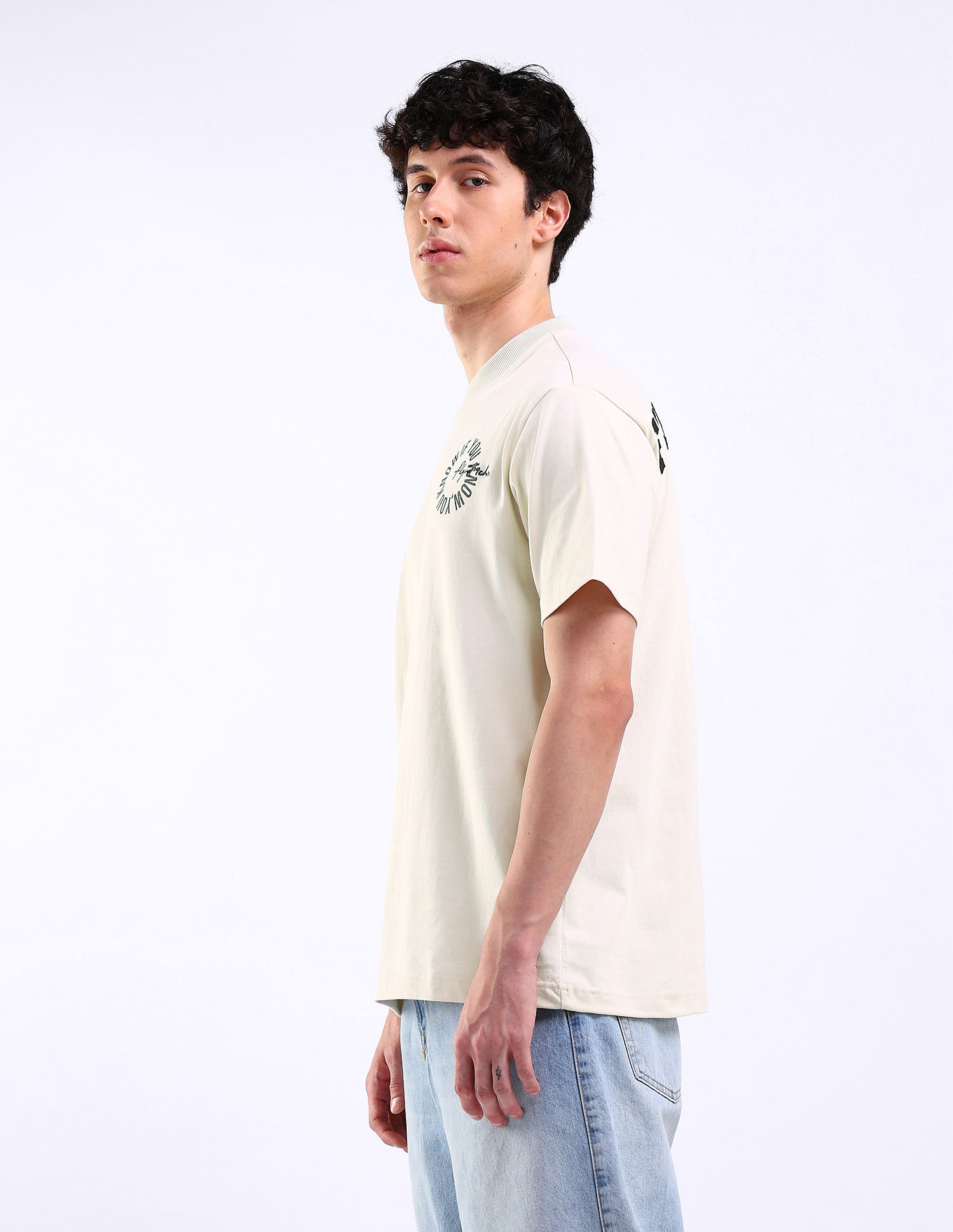 Flying Machine Applique Relaxed Kidult T-Shirt