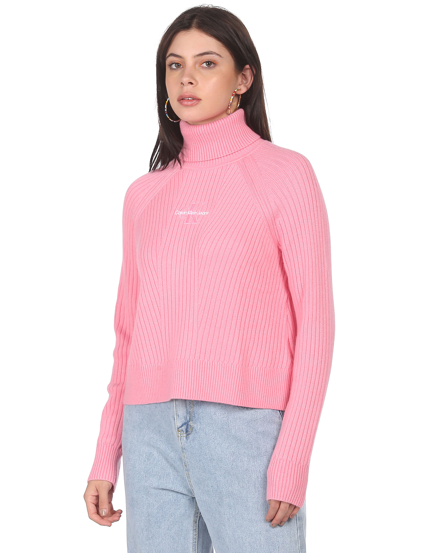 Calvin Klein Womens Open Stitch Pullover Sweater, Pink, Medium : Buy Online  at Best Price in KSA - Souq is now : Fashion