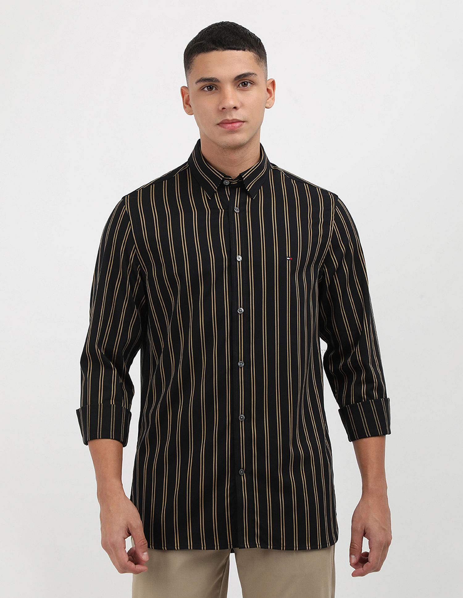 Tommy Hilfiger Twill Vertical Striped Shirt