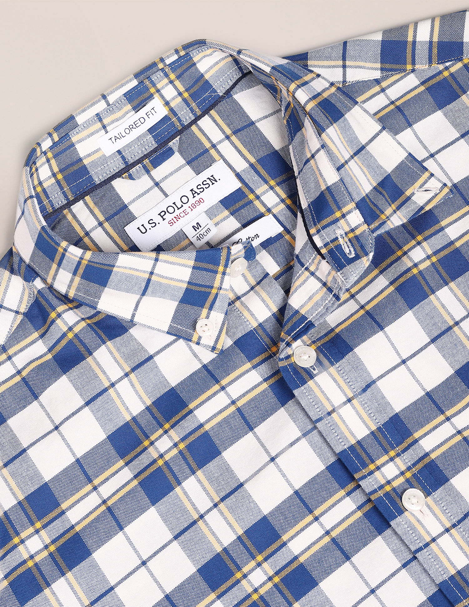 U.S. Polo Assn. Oxford Check Cotton Casual Shirt