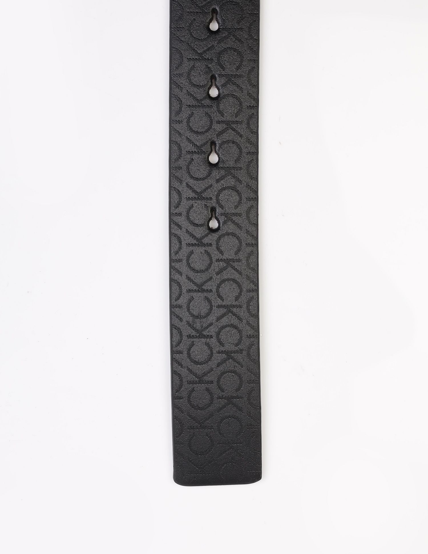 Calvin Klein Printed Black Leather Reversible Belts