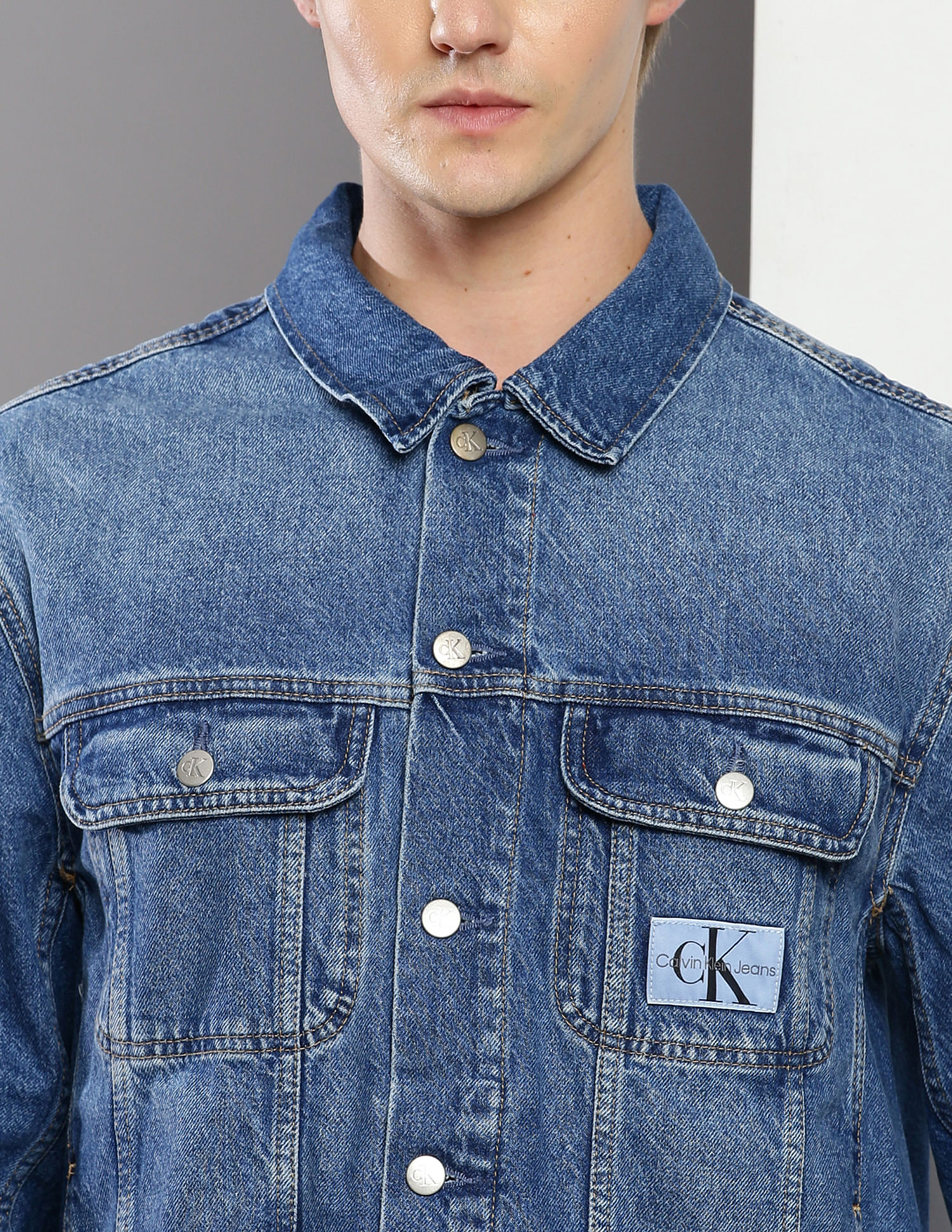 Buy Calvin Klein Recycled Cotton 90s Denim Jacket - NNNOW.com