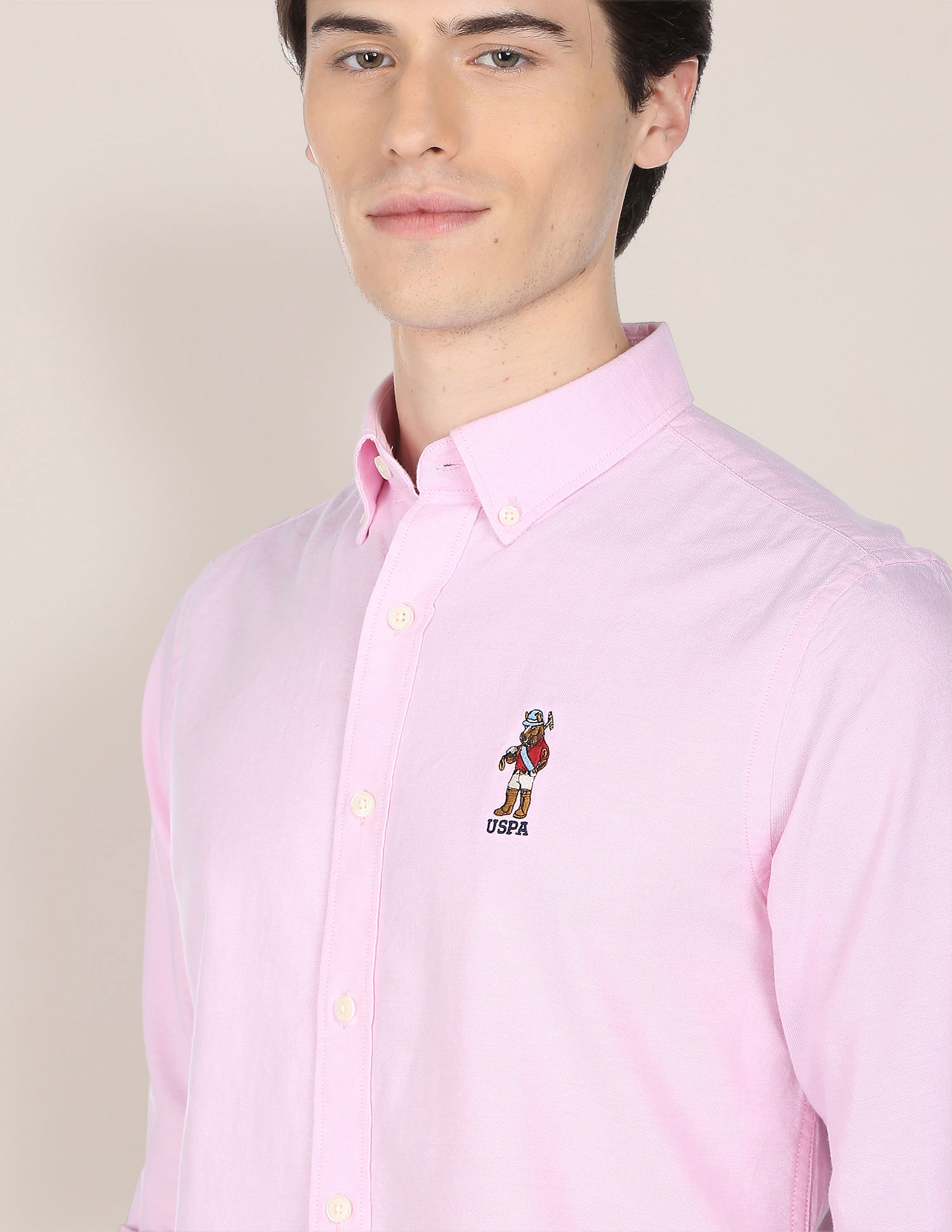 CAMISA POLO MASCULINA U.S. POLO ASSN. 11304488 - Rosa - Delabela