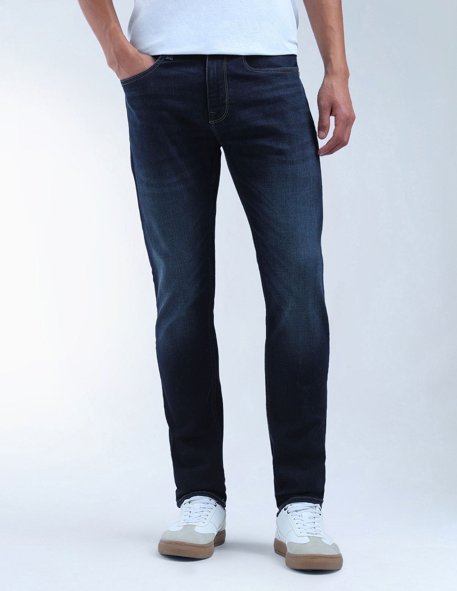 Flying Machine Slash Slim Tapered Fit Authentic Premium Jeans