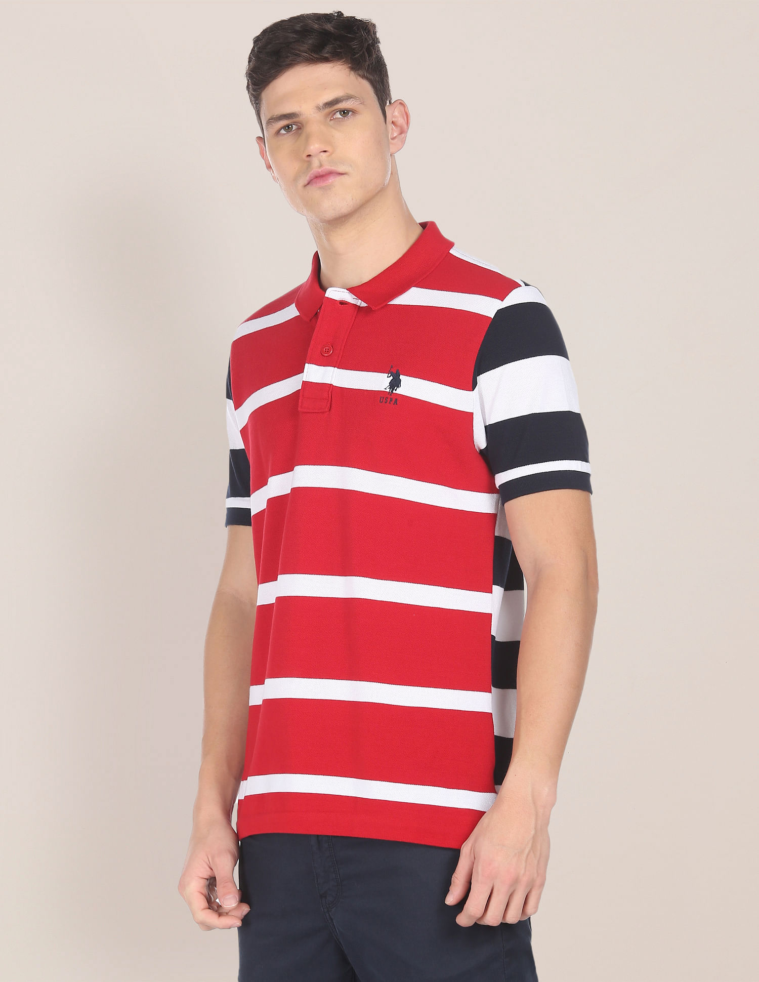 U.S. Polo Assn. Cotton Striped Polo Shirt