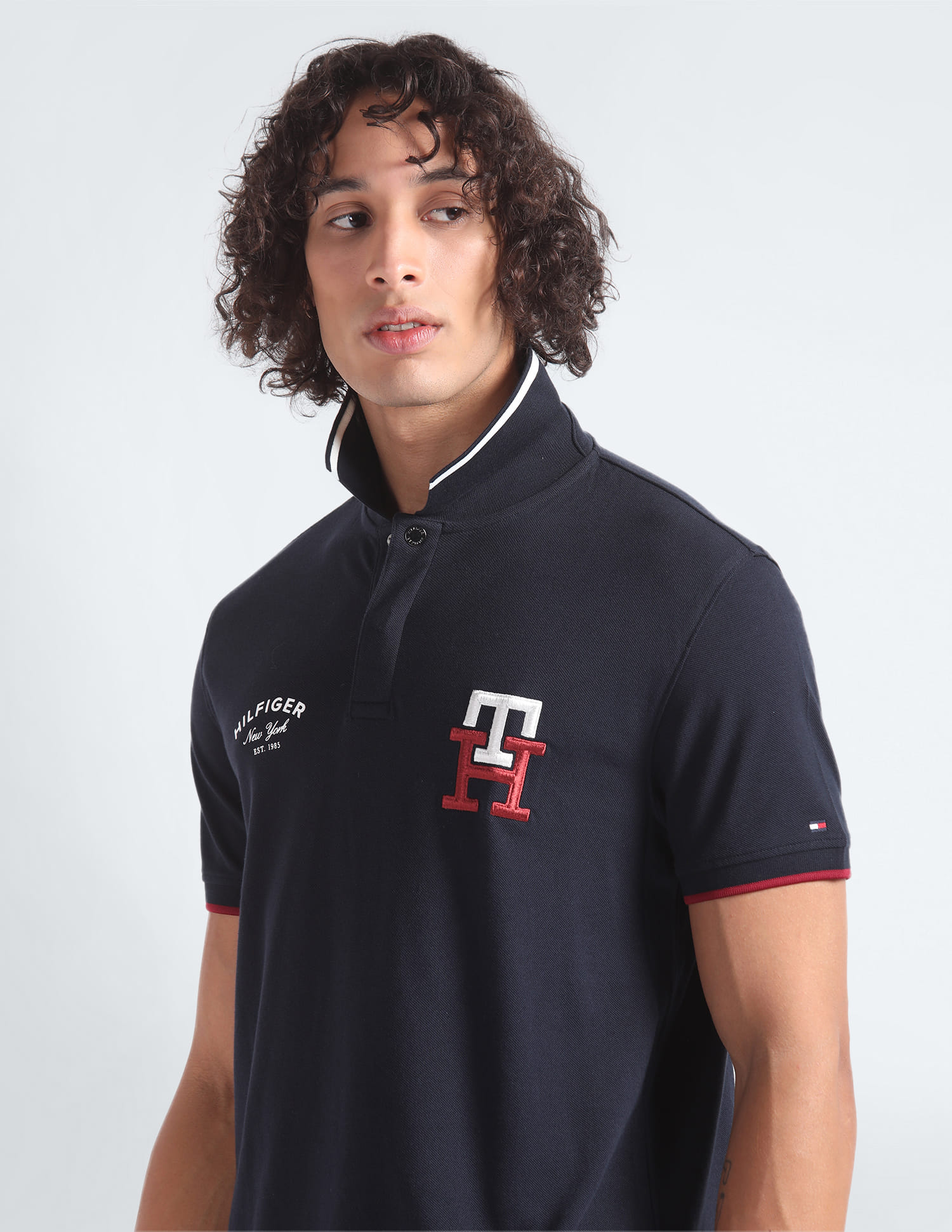 hum ページ Buy Tommy Hilfiger Monogram Archive Fit Polo Shirt - NNNOW.com