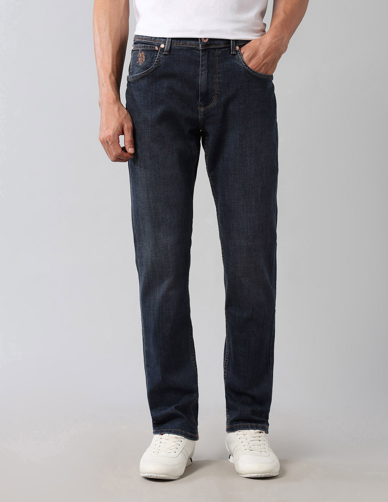 U.S. Polo Assn. Denim Co. Brandon Slim Tapered Fit Blue Ultra Soft Jeans