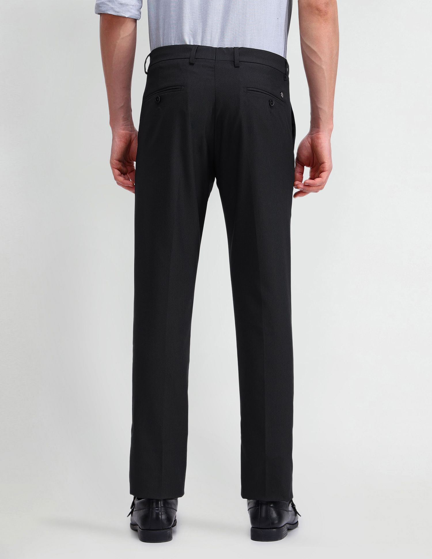 Arrow Denver Slim Solid Trousers