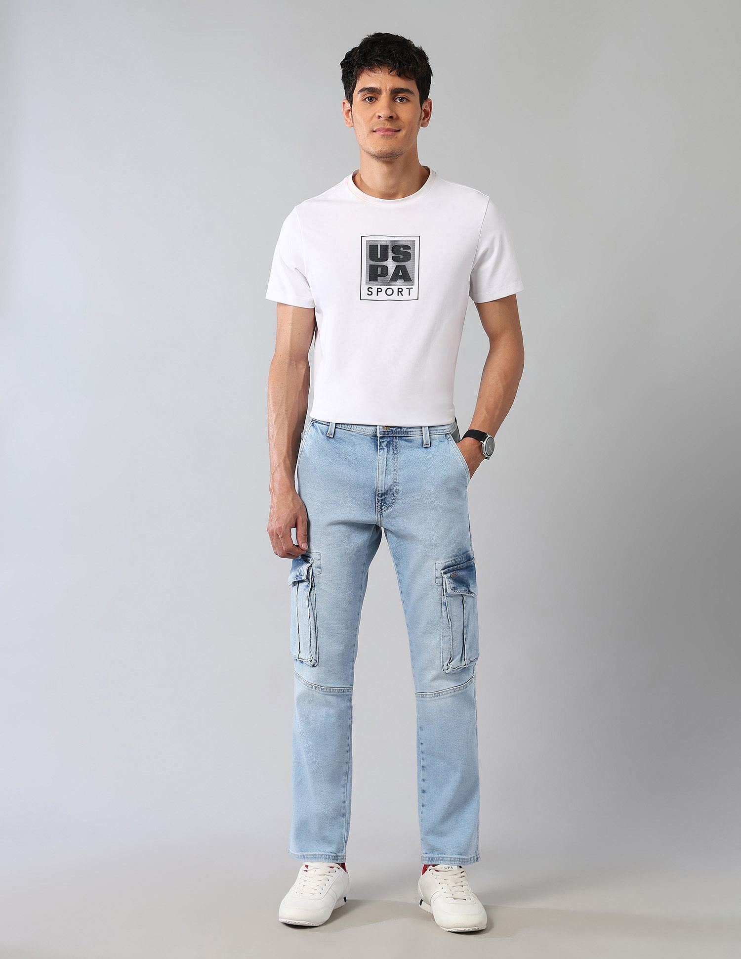 U.S. Polo Assn. Denim Co. Harold Slim Straight Fit Blue Jeans