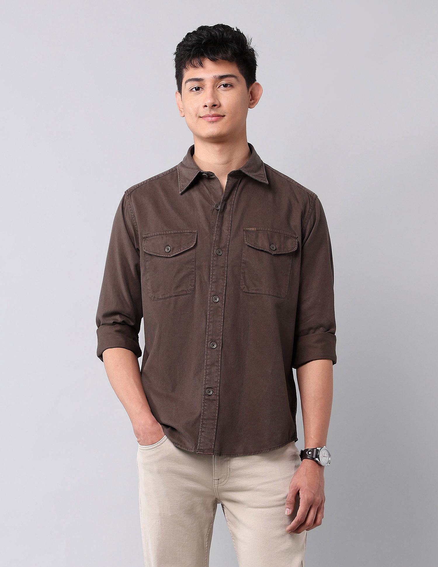 U.S. Polo Assn. Denim Co. Comfort Fit Twill Shirt