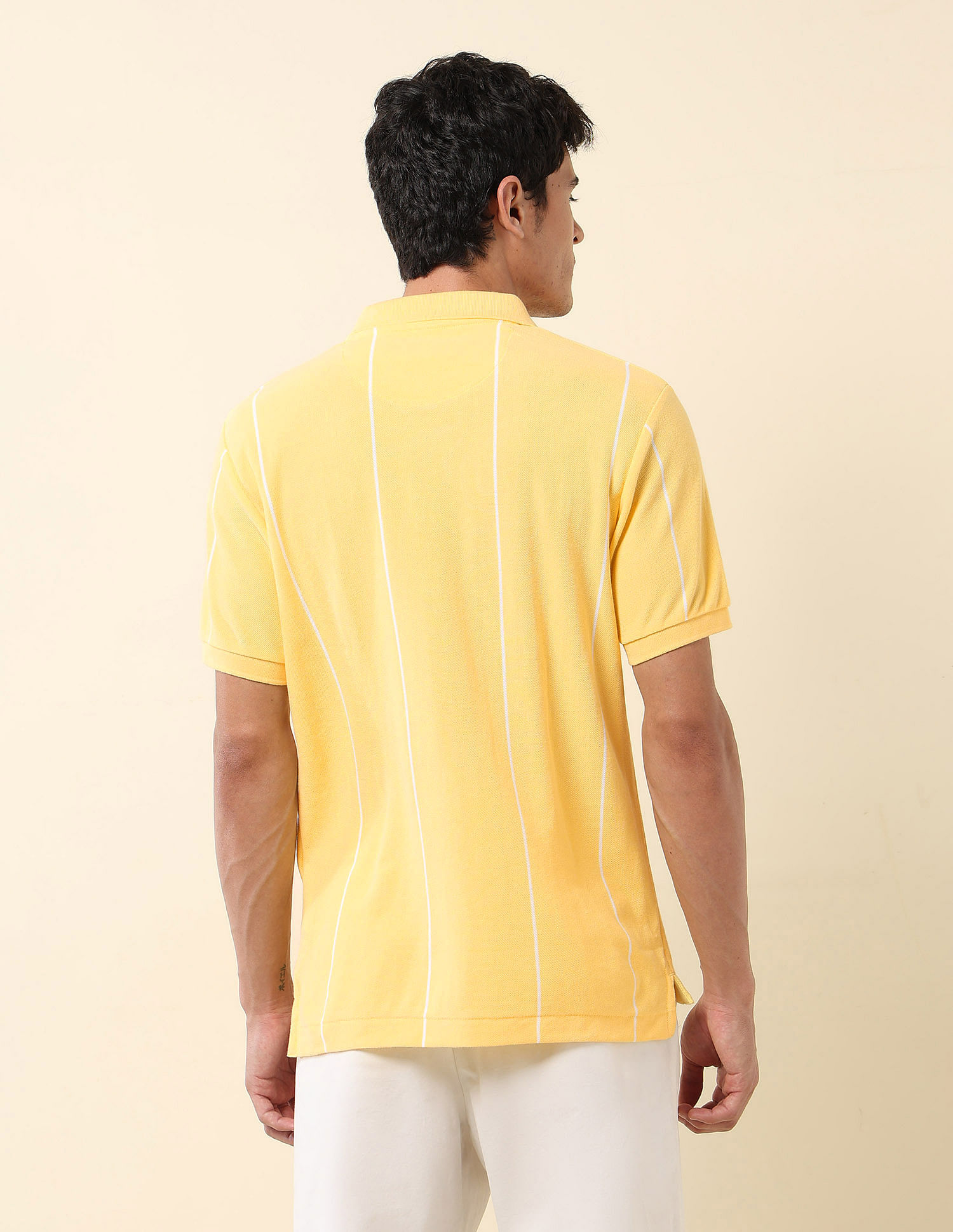 U.S. Polo Assn. Vertical Striped Summer Splash Polo Shirt