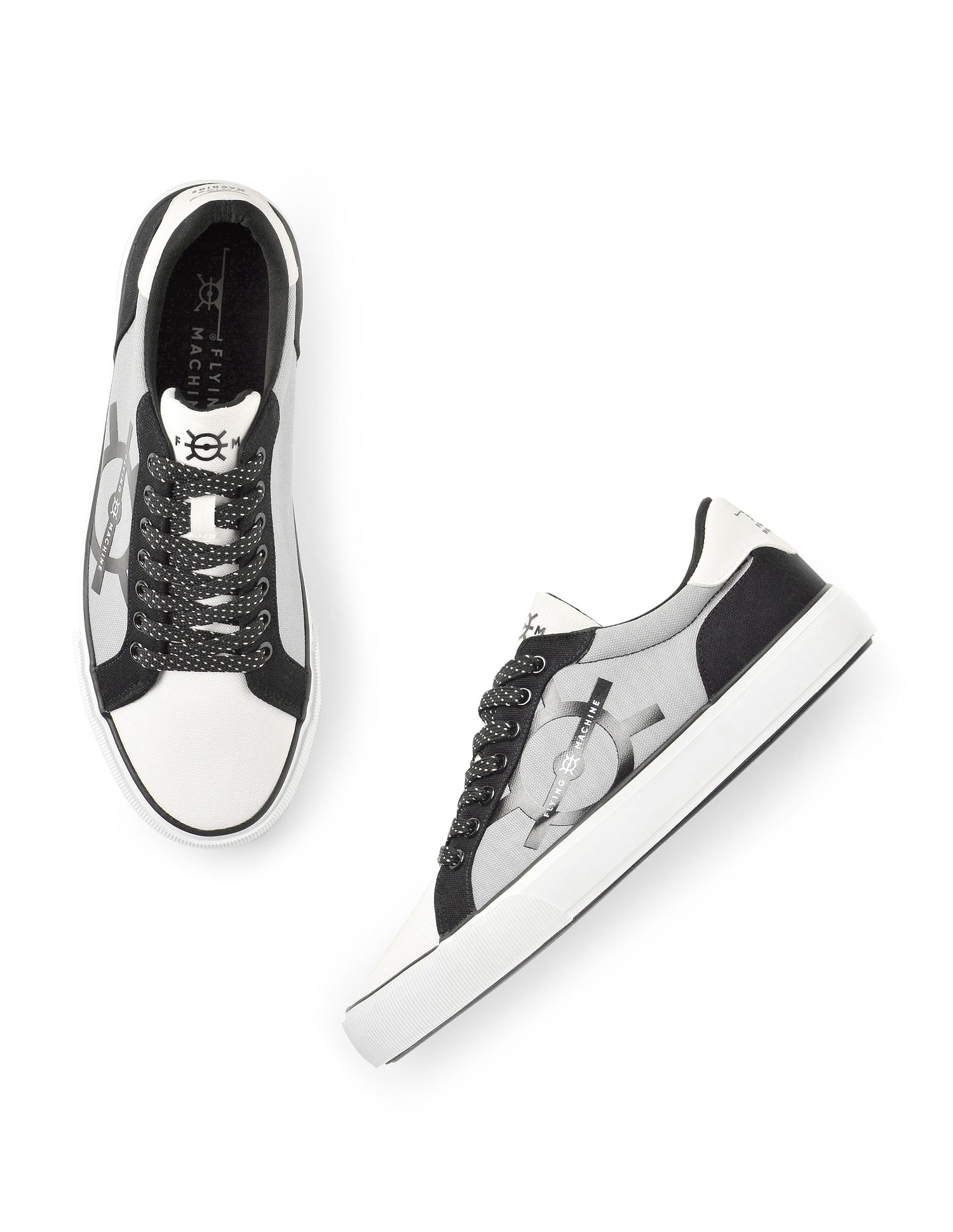 Flying Machine Printed Canvas Jaden Sneakers