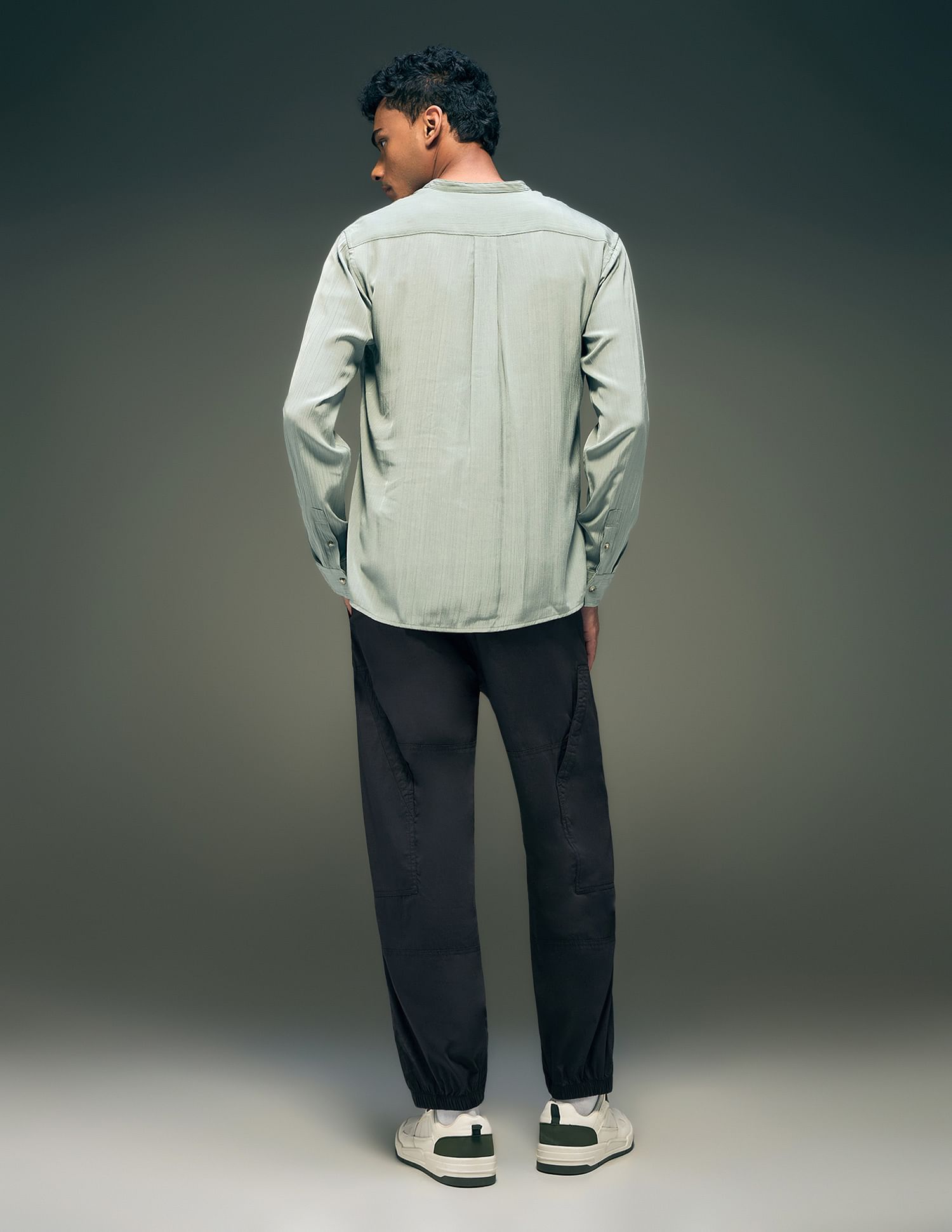 Flying Machine Relaxed Fit Solid Trousers