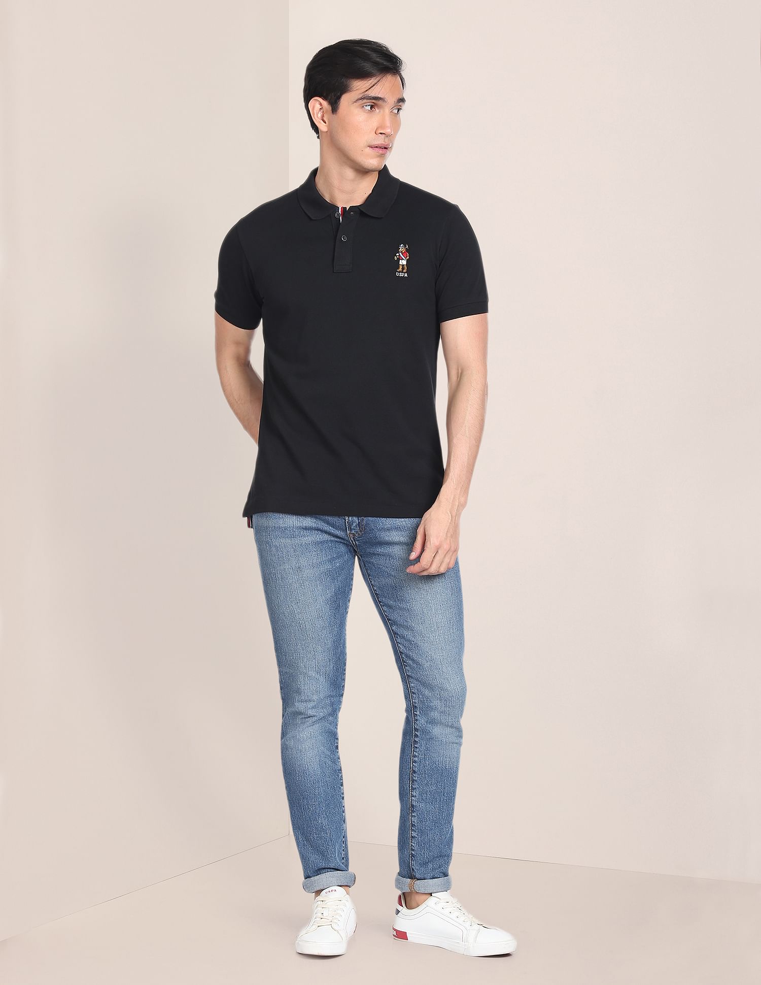 U.S. Polo Assn. Cotton Mascot Polo Shirt