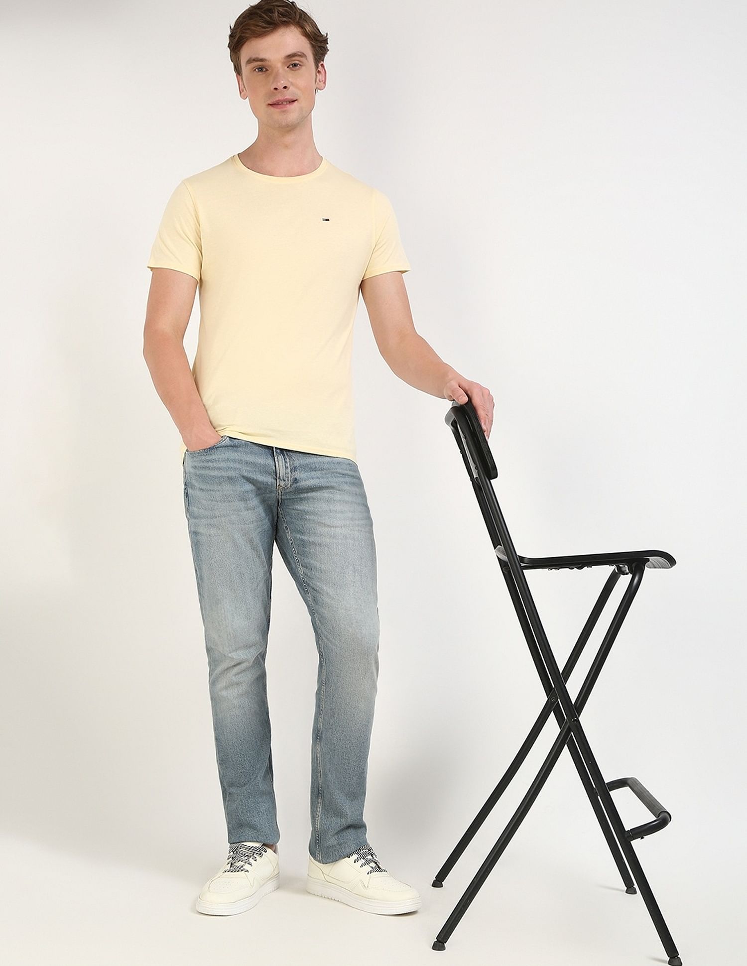 Tommy Hilfiger Solid Slim-Fit Cotton T-Shirt