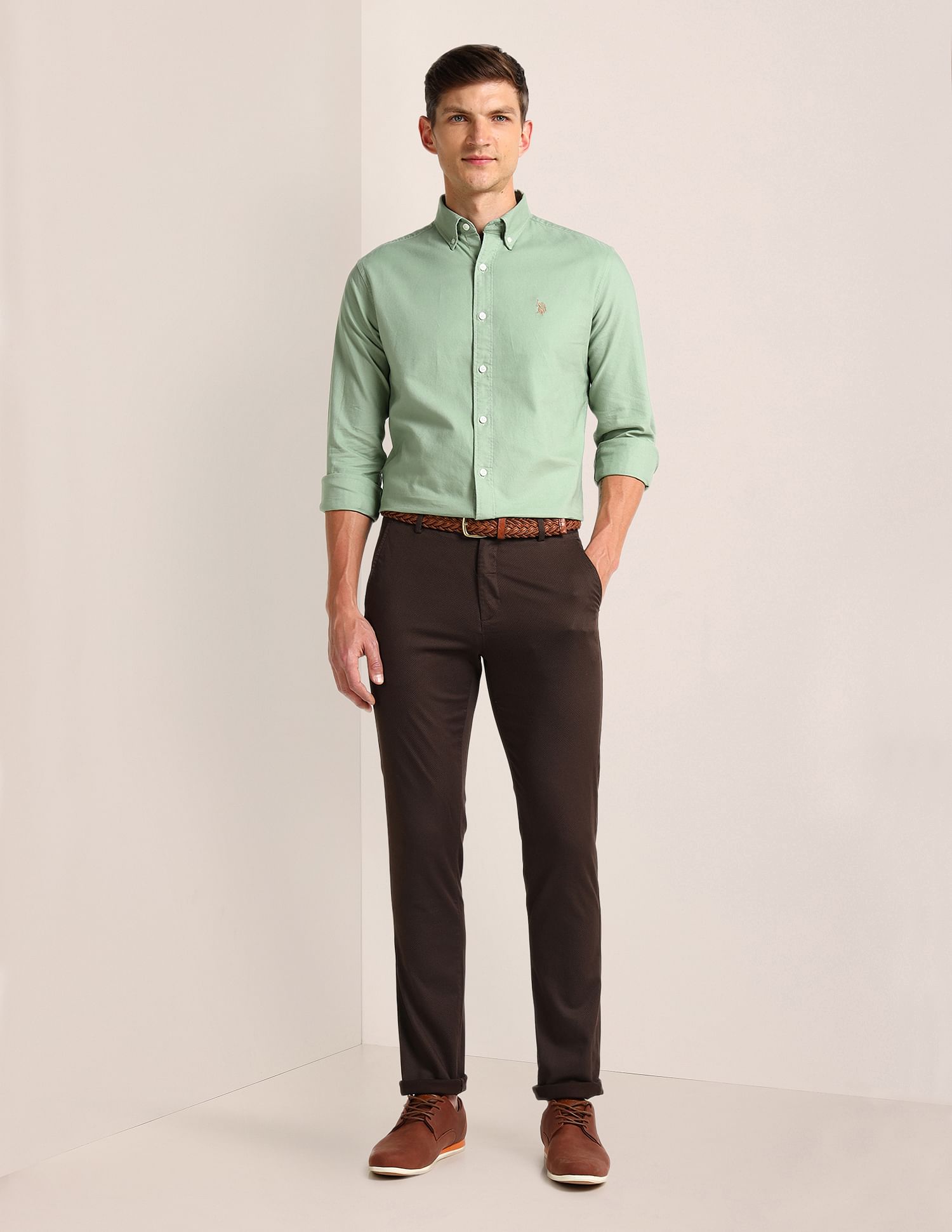 U.S. Polo Assn. Tailored Fit Solid Shirt