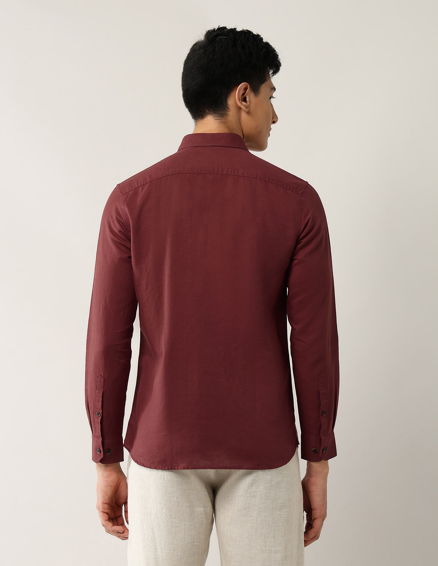 Arrow Sport Slim Fit Pure Linen Shirt