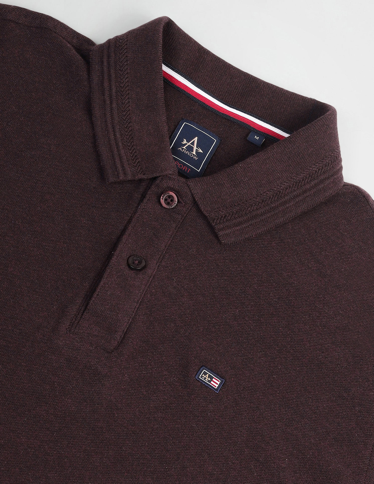 Arrow Sports Pure Cotton Solid Polo Shirt