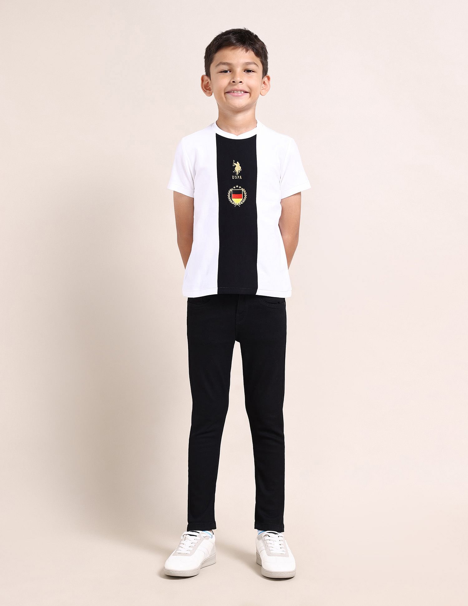 U.S. Polo Assn. Kids Boys Crew Neck Embroidered T-Shirt