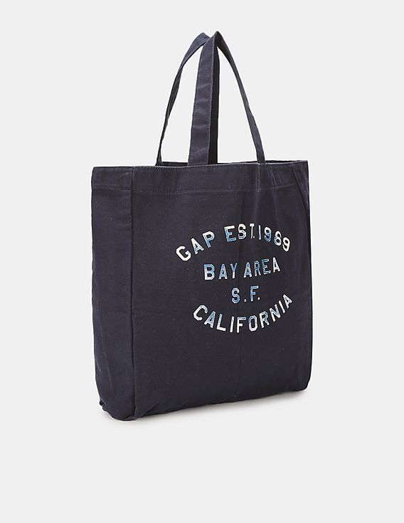 Buy GAP Women Women Blue Large Logo Tote Bag