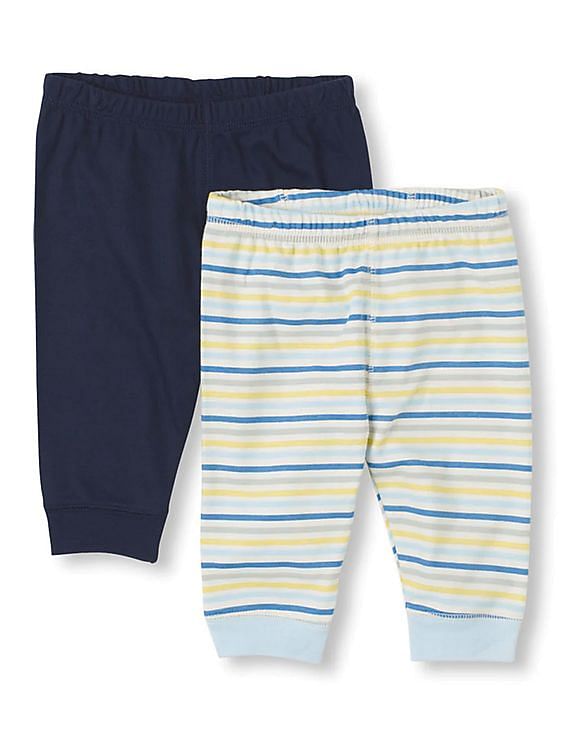 Buy H by Hamleys Girls White & Blue Striped Leggings for Girls Clothing  Online @ Tata CLiQ