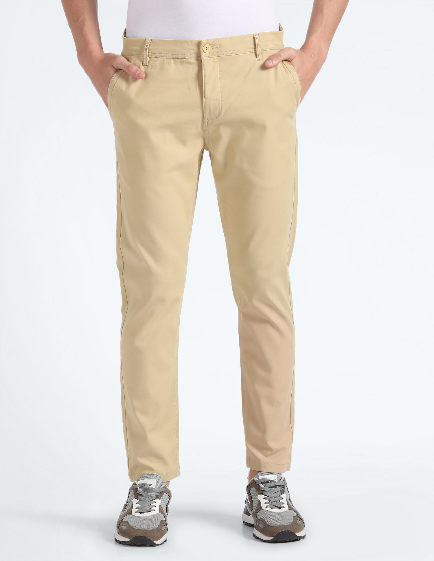 Flying Machine Slash Slim Tapered Twill Trousers