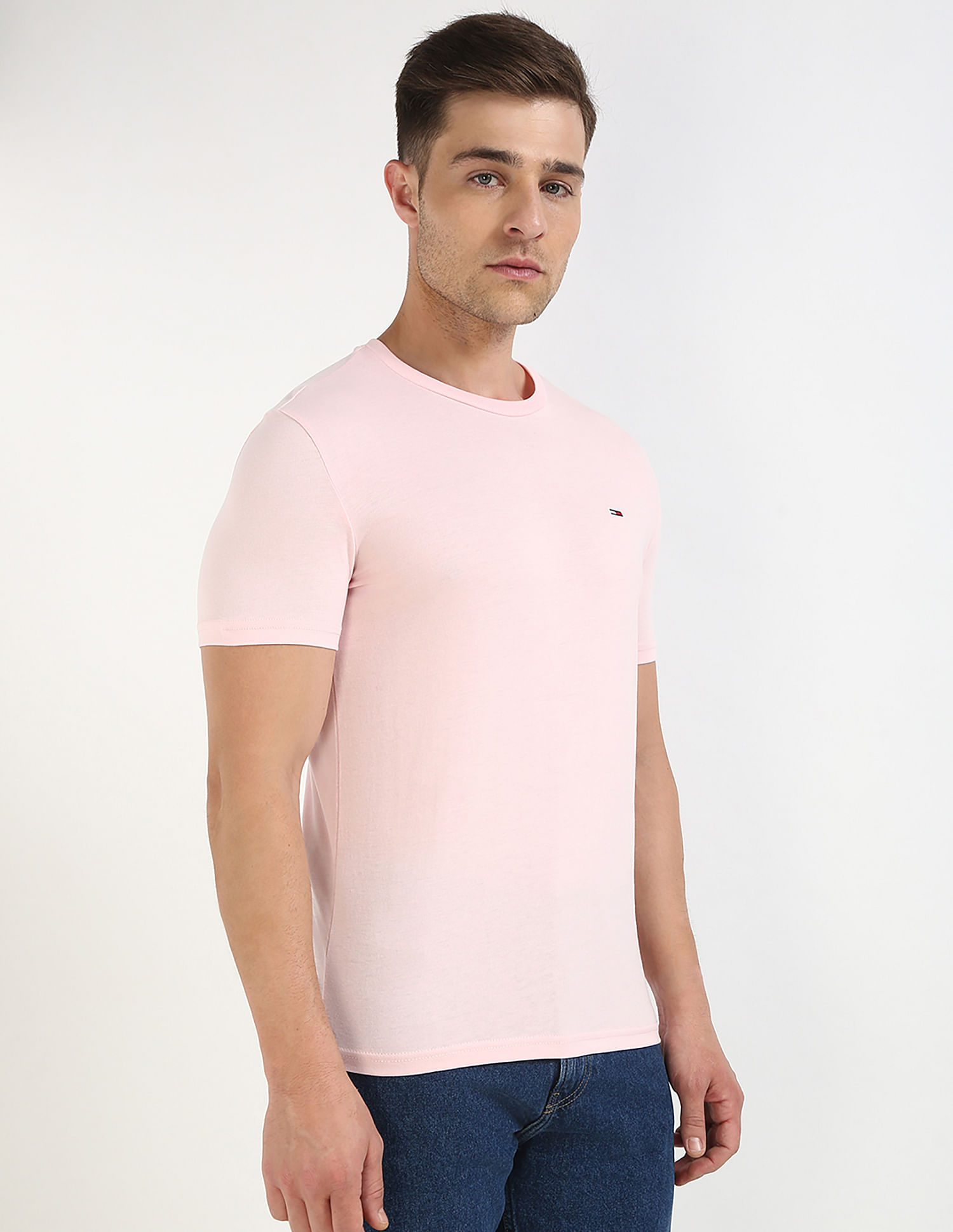 Tommy Hilfiger Solid Slim-Fit Cotton T-Shirt