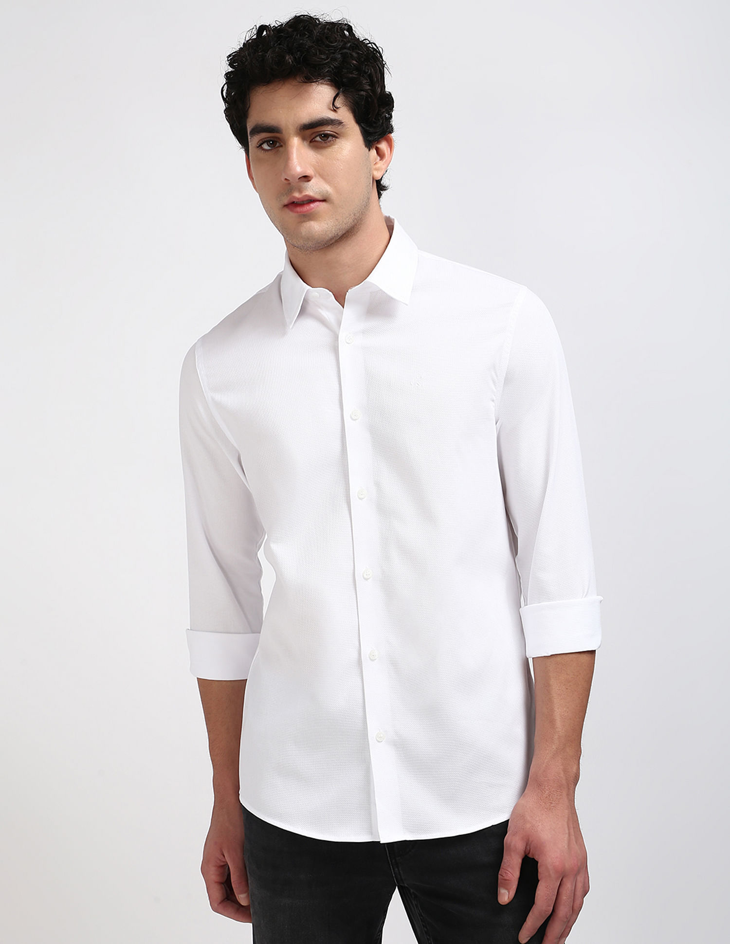 Calvin Klein Jeans Honeycomb Structure Shirt