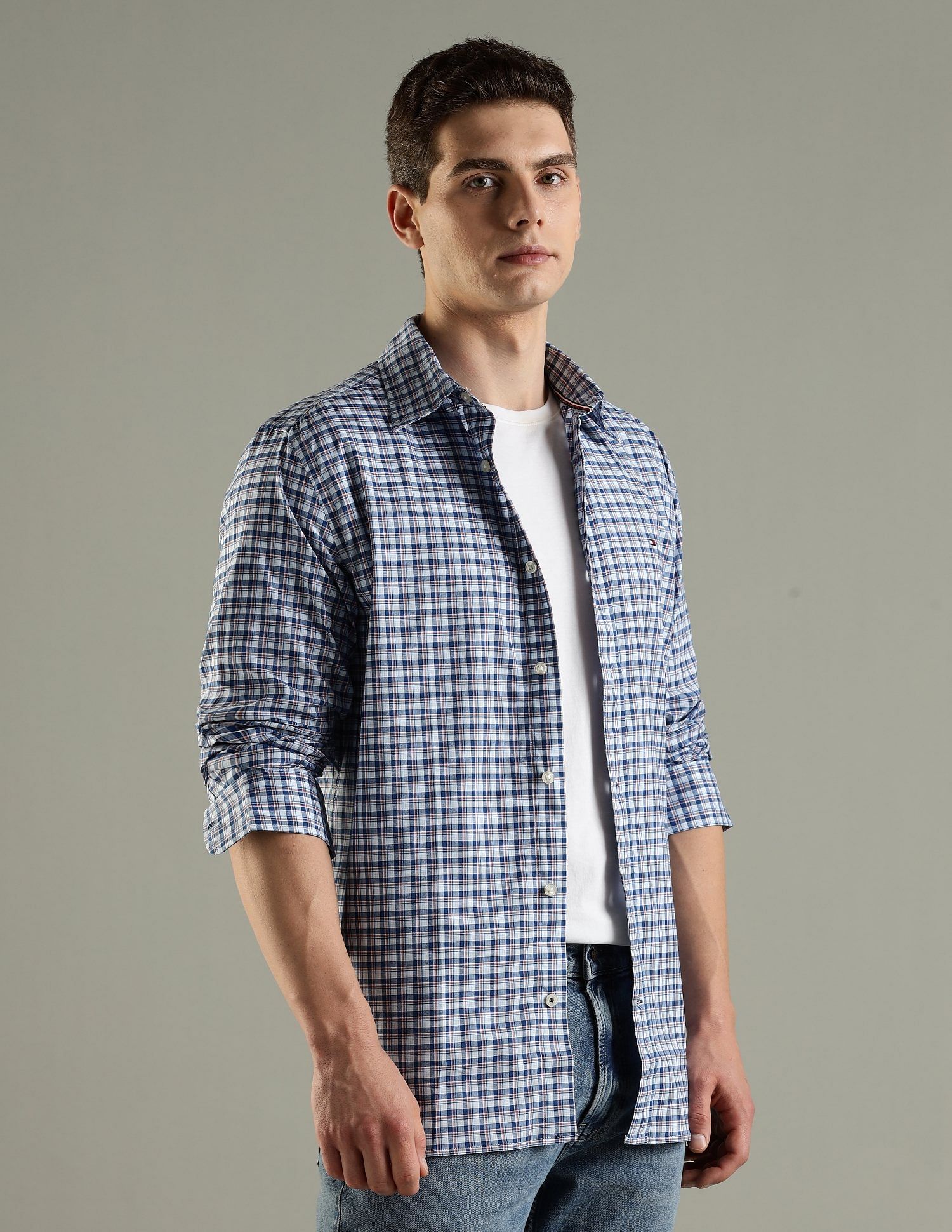 Tommy Hilfiger Checks Regular Fit Cotton Shirt