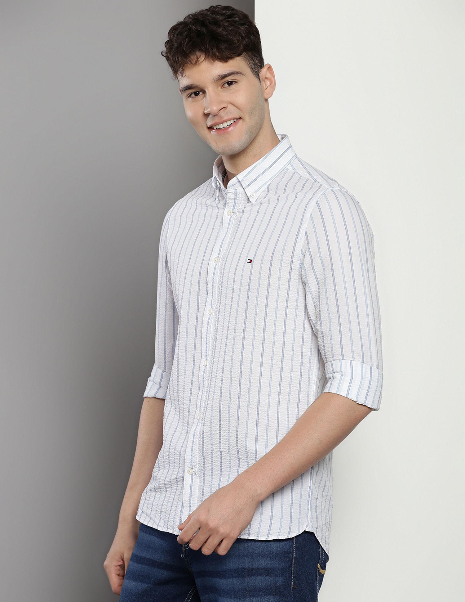 Tommy Hilfiger Sustainable Vertical Stripe Shirt