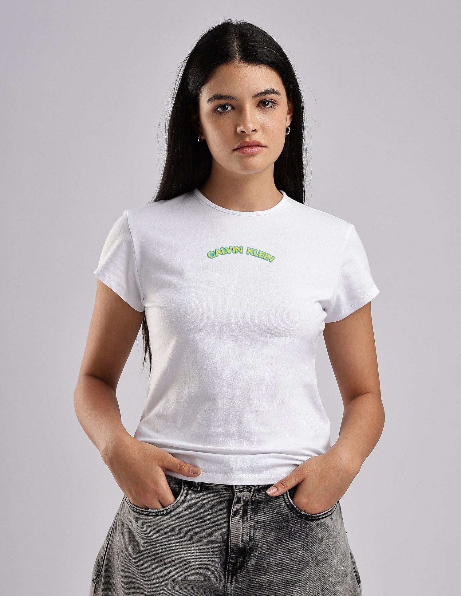 Calvin Klein Jeans Slim fit Logo Cotton T-Shirt