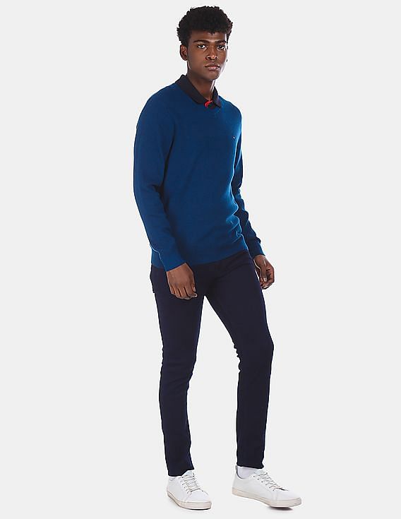 Tommy jeans hot sale blue sweater