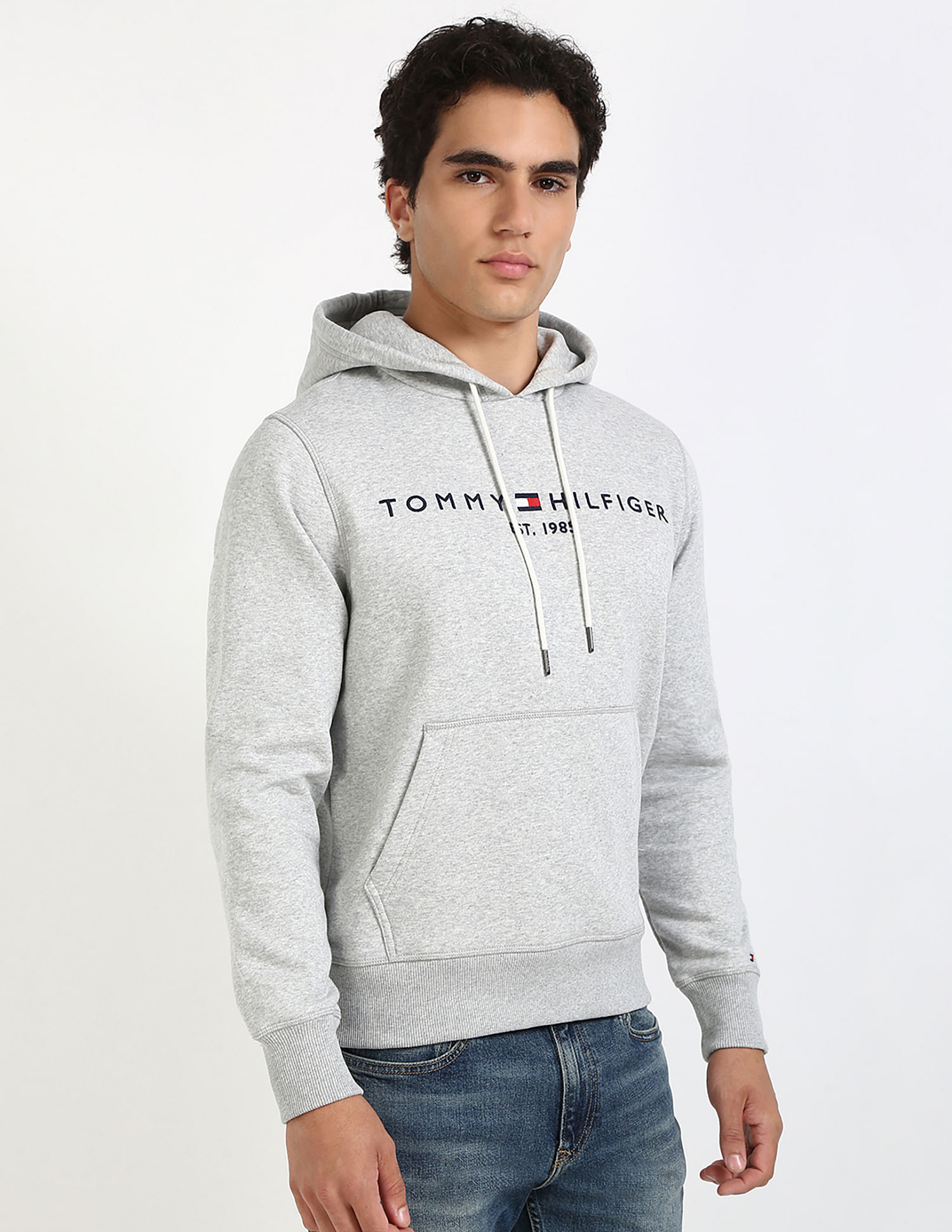 Tommy Hilfiger Embroidered Logo Regular-Fit Cotton Hooded Sweatshirt