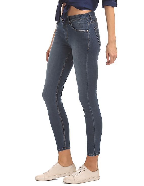 Flying Machine Women Mid Rise Skinny Fit Jeans