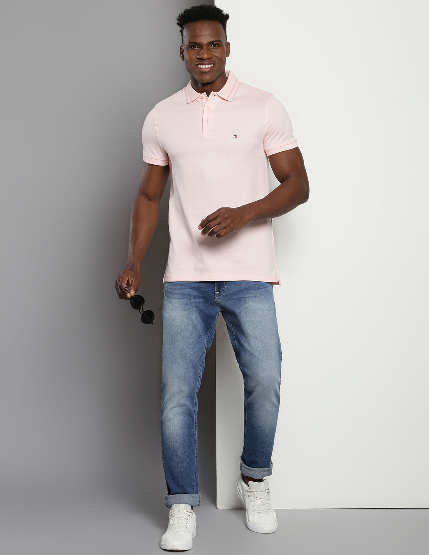 Tommy Hilfiger Mouline Slim Fit Polo Shirt