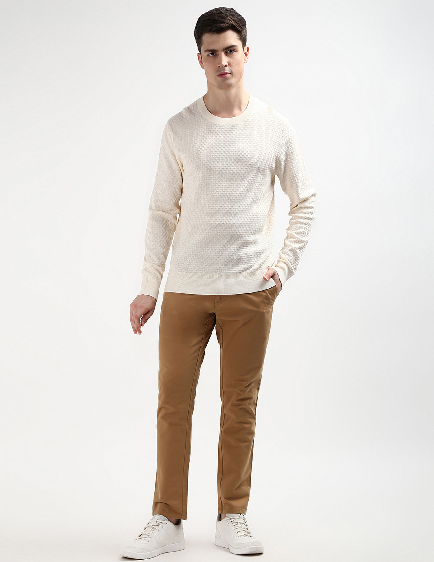 Tommy Hilfiger Crew Neck Check Sweater