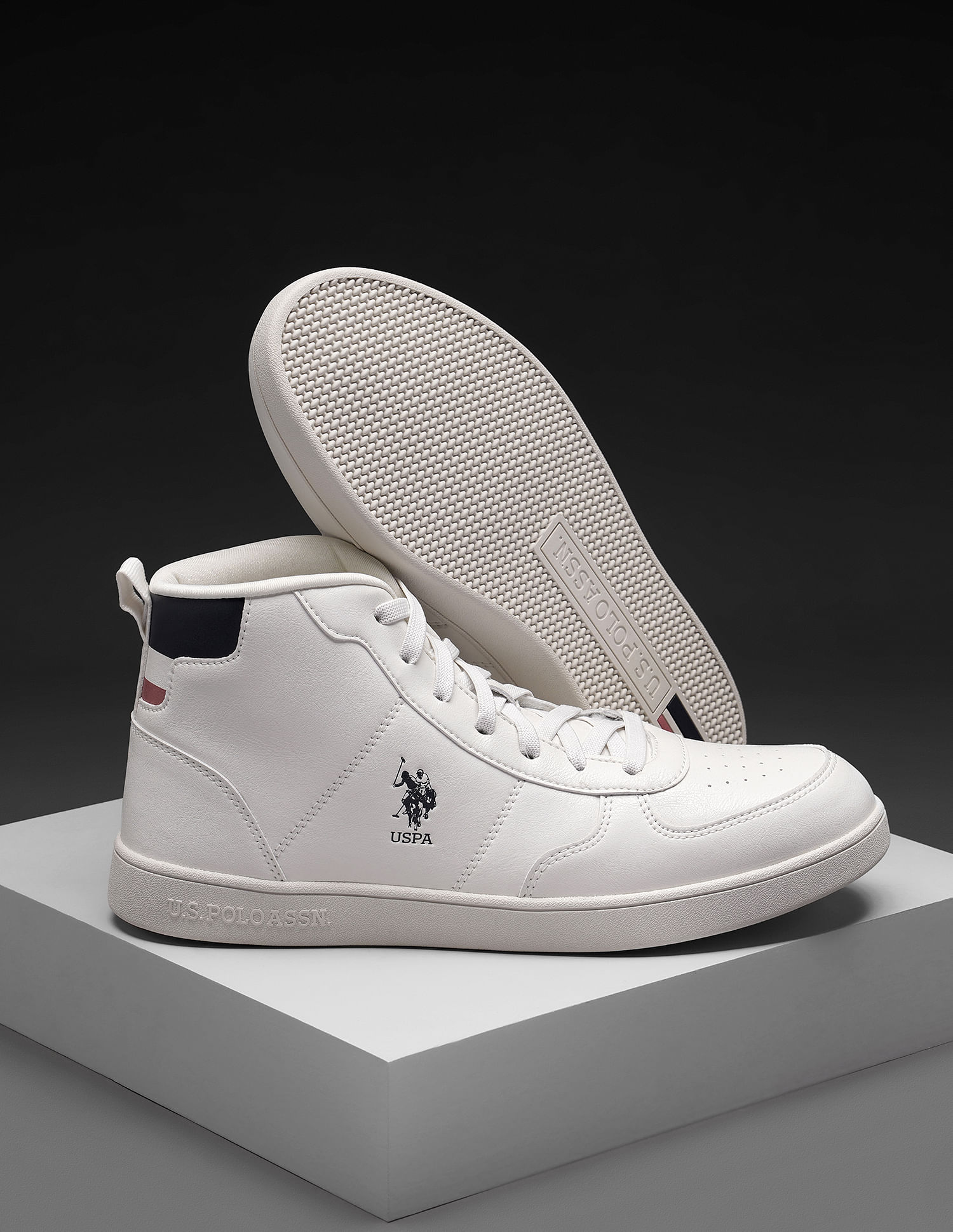 UK-8, UK-9 White Brent High Ankle Shoe at Rs 1599 in New Delhi | ID:  17355208862