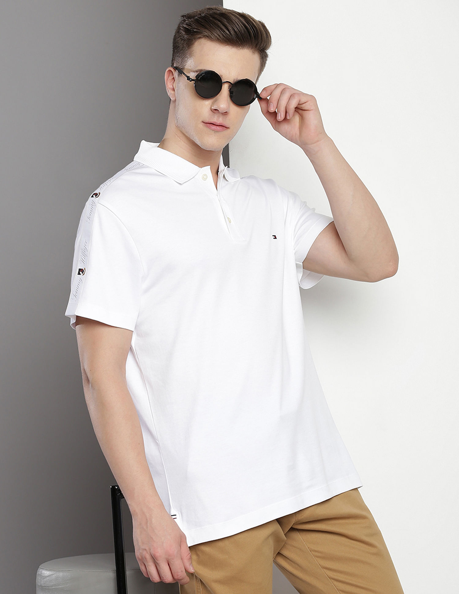 Tommy Hilfiger Solid Cotton Polo Shirt