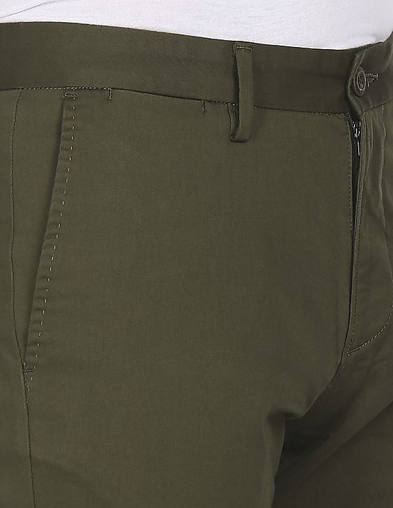 U.S. Polo Assn. Austin Trim Fit Flat Front Casual Trousers