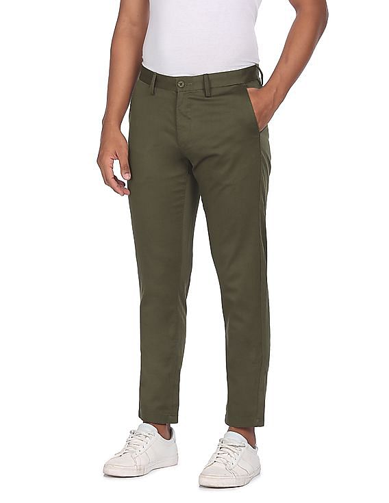 U.S. Polo Assn. Austin Trim Fit Flat Front Casual Trousers